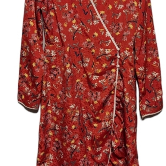 FREE PEOPLE COVENT GARDEN Burgundy/Red Midi Dress - Picture 4 of 7